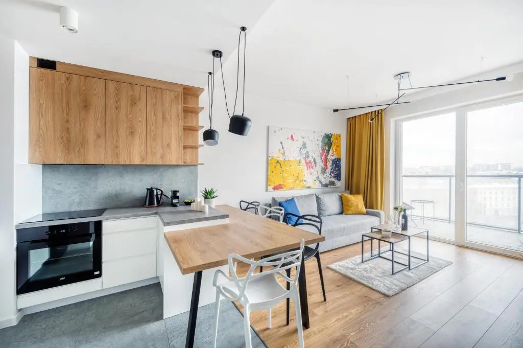 Image of 9th Floor Łódź Manufaktura Apartments with Parking by Rentujemy