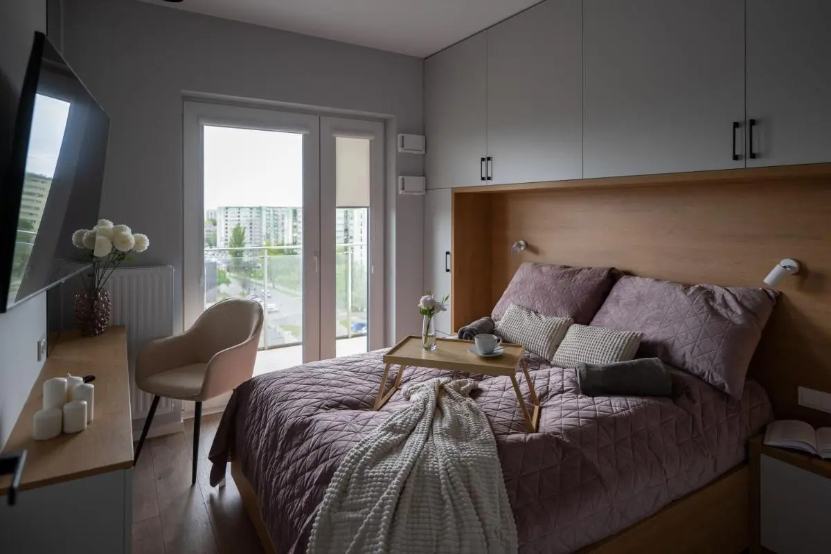 Image 1 of Apartament w stylu Feng Shui na 10 piętrze z widokiem, bezpłatny parking, nowy budynek, dostęp na kod