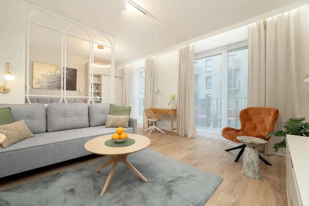 Image of Bright Studio Milionowa in Łódź Perfect for Remote Work by Noclegi Renters