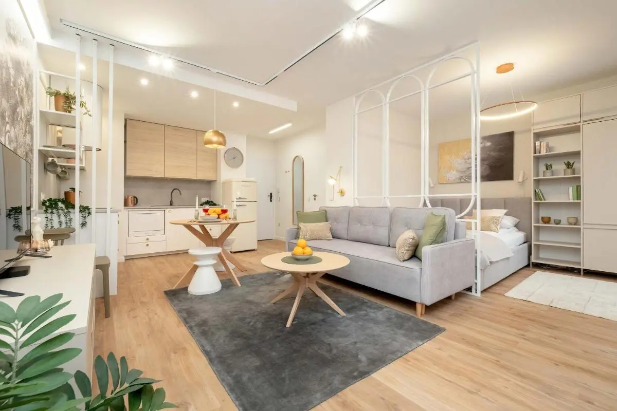 Image 3 of Bright Studio Milionowa in Łódź Perfect for Remote Work by Noclegi Renters