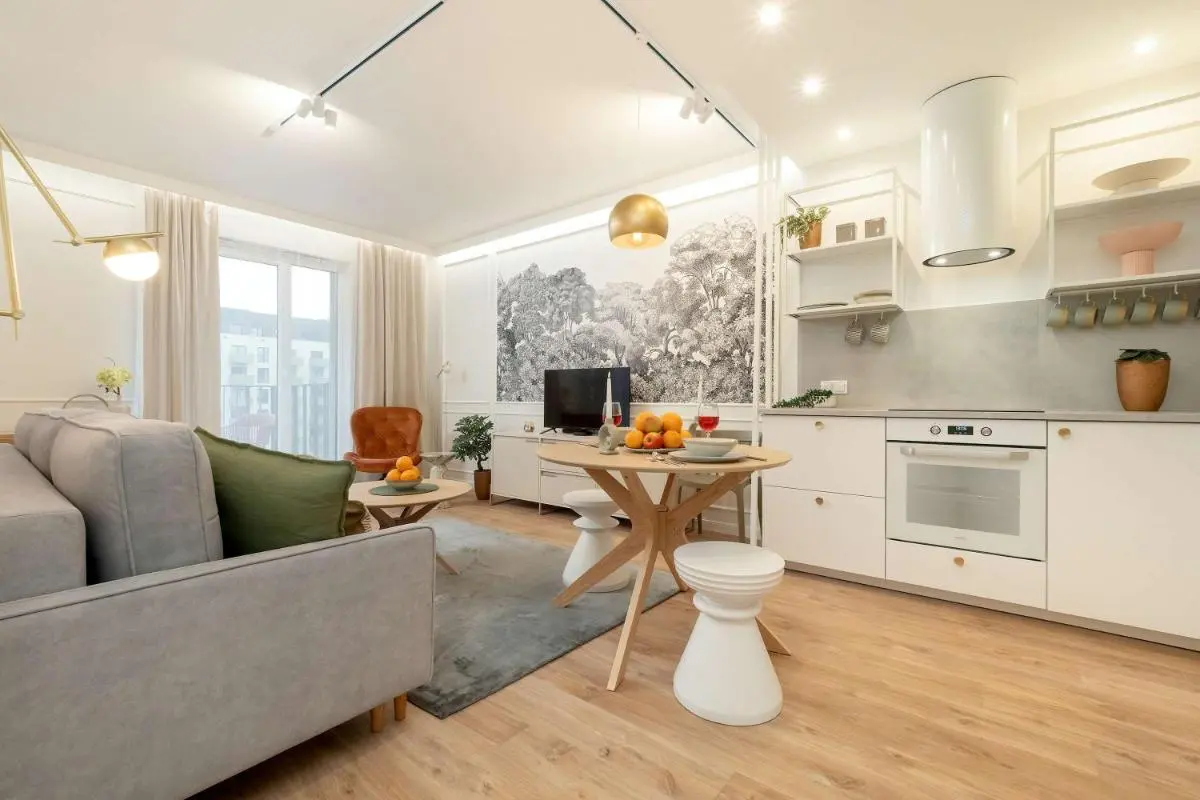 Image 6 of Bright Studio Milionowa in Łódź Perfect for Remote Work by Noclegi Renters