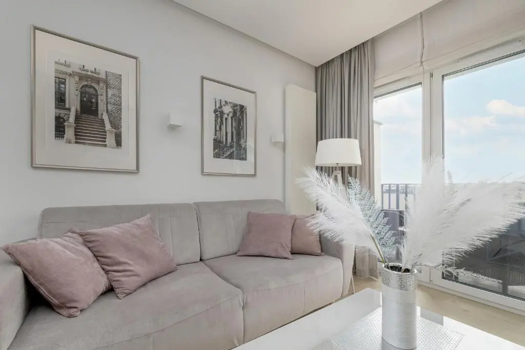 Image of Elegant Apartment with Balcony Near Poniatowski Park Łódź by Noclegi Renters