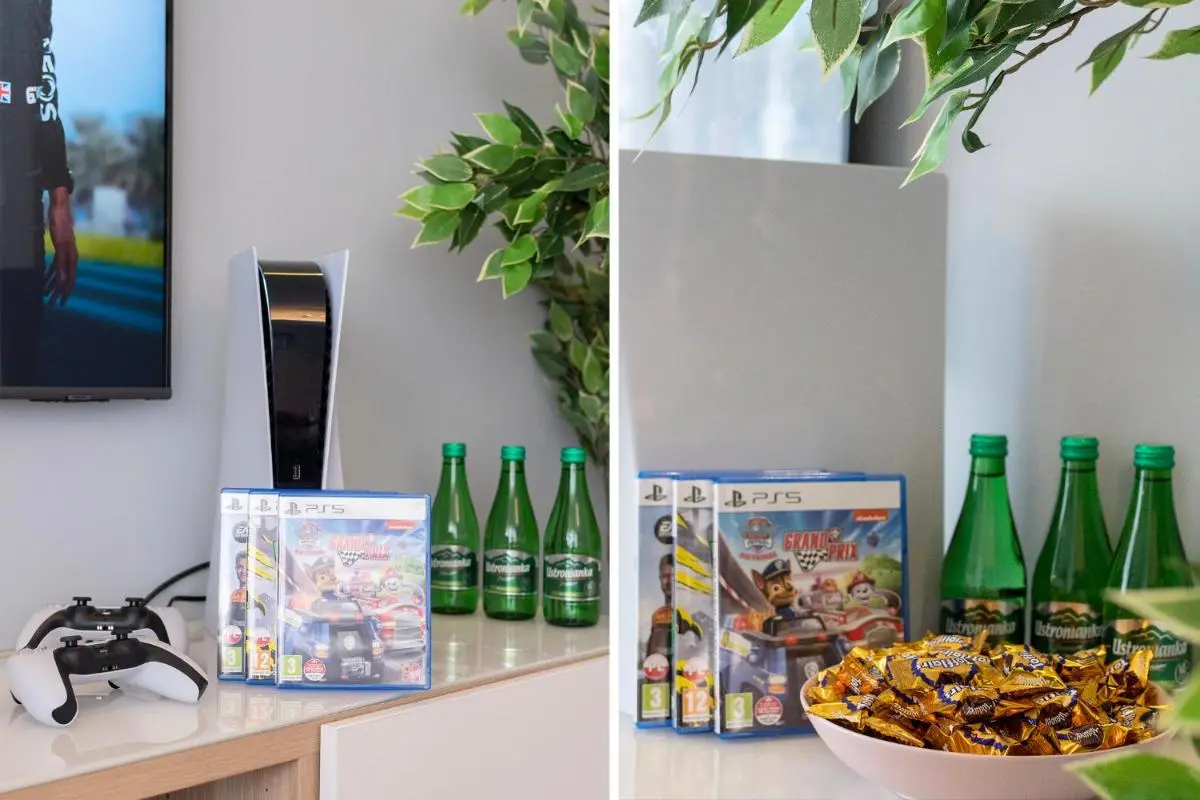 Image 5 of Golden Sands – Winda, 2 Sypialnie oraz Salon, Łóżeczko Turystyczne, Balkon, Play Station 5, Ekspress do Kawy, Atlas Arena, ZOO, Fala