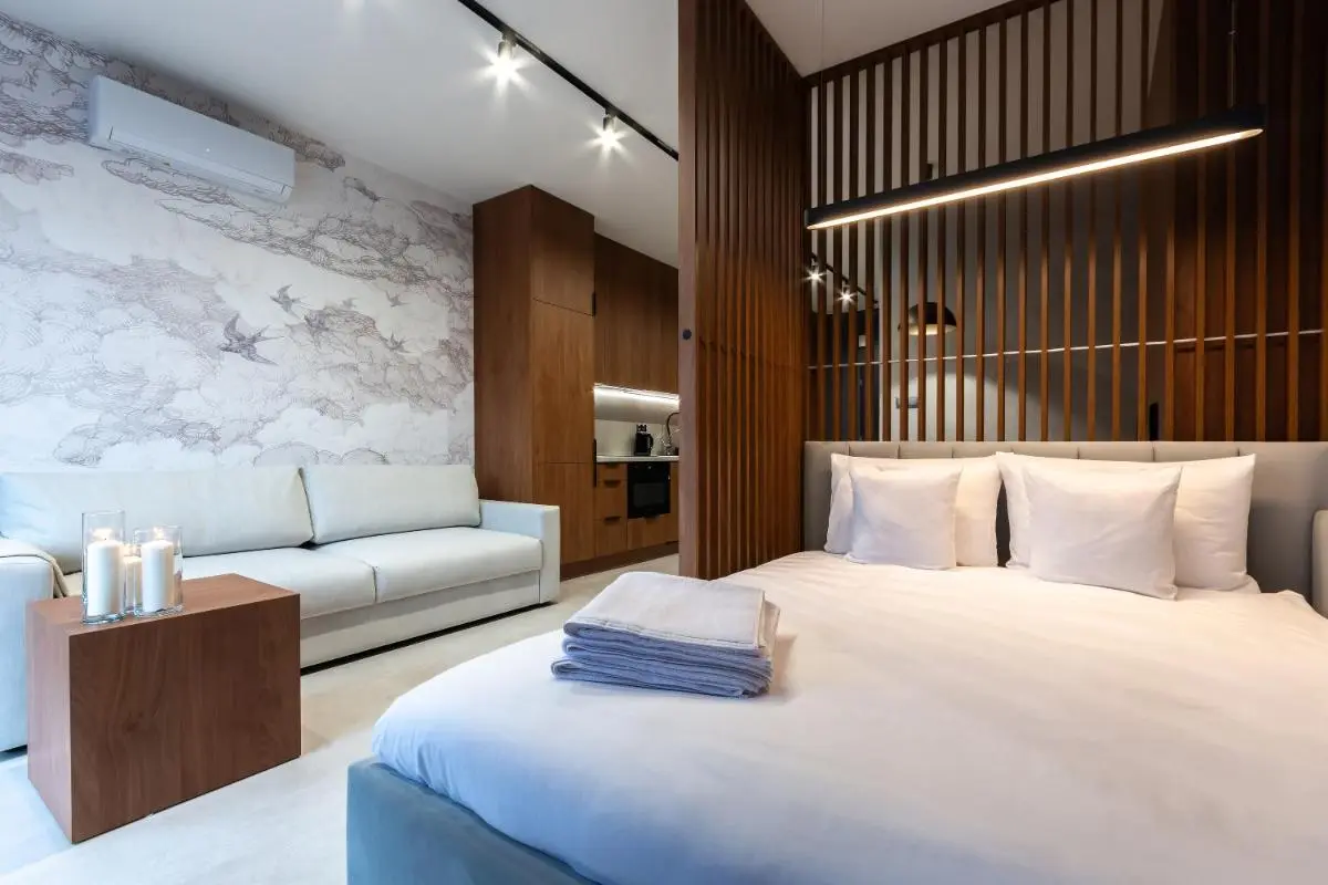 Image 1 of Łódź Narutowicza Studio – Parking, Balcony, AC – by Rentujemy