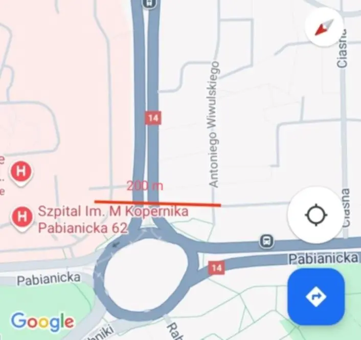 Image of Nocleg przy szpitalu Kopernika w Łodzi