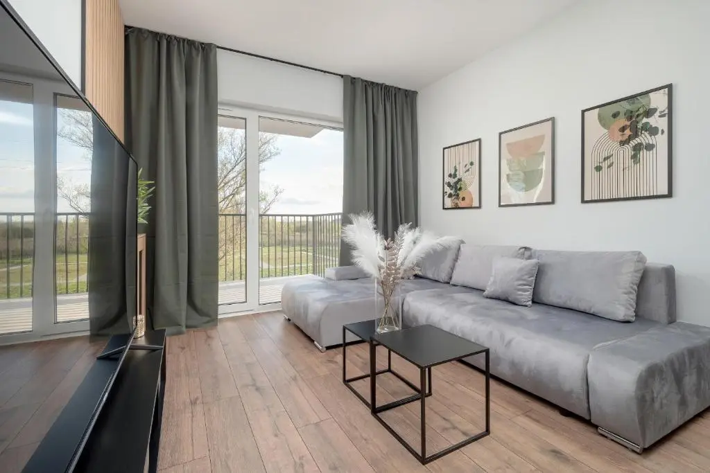 Image of Wieniawskiego Apartment with Balcony Stacja Łódź Estate by Noclegi Renters