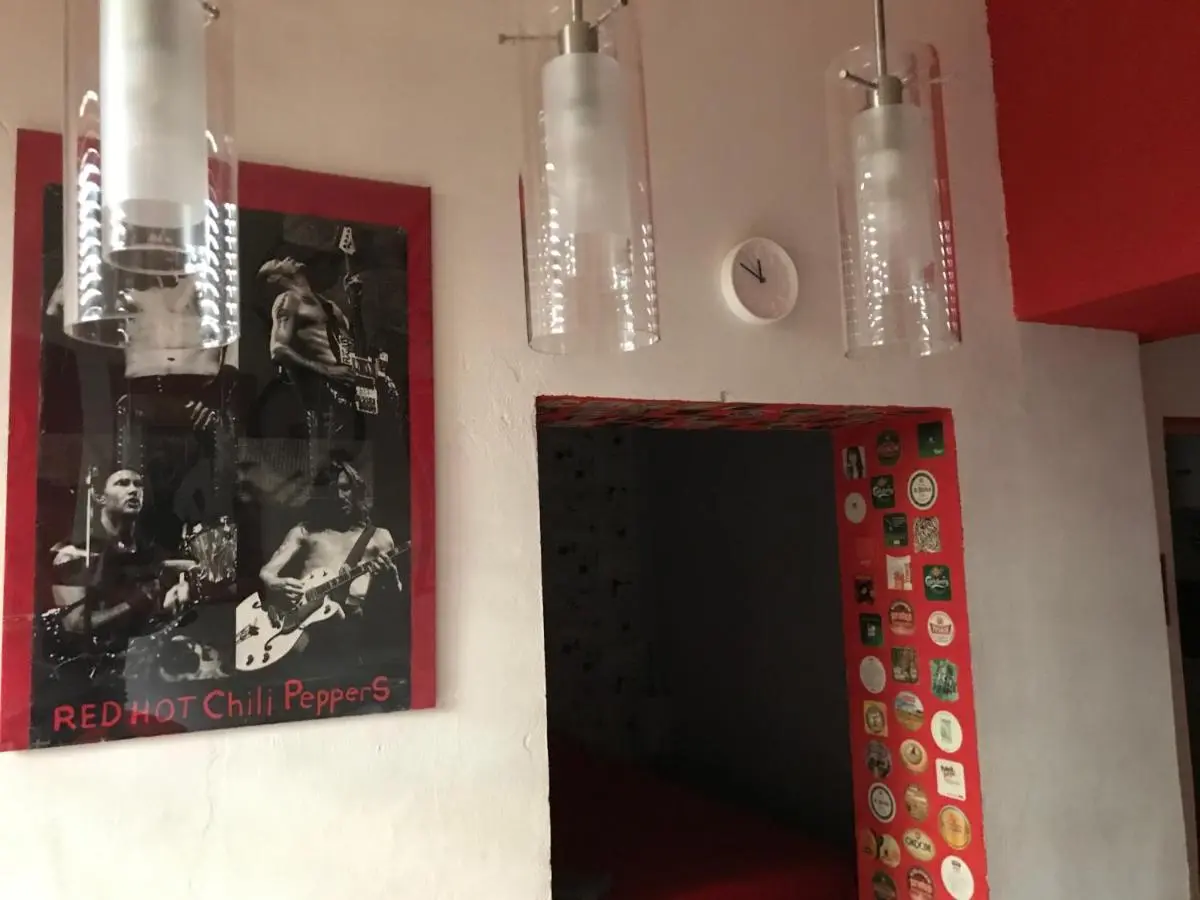 Image 1 of studio red and white